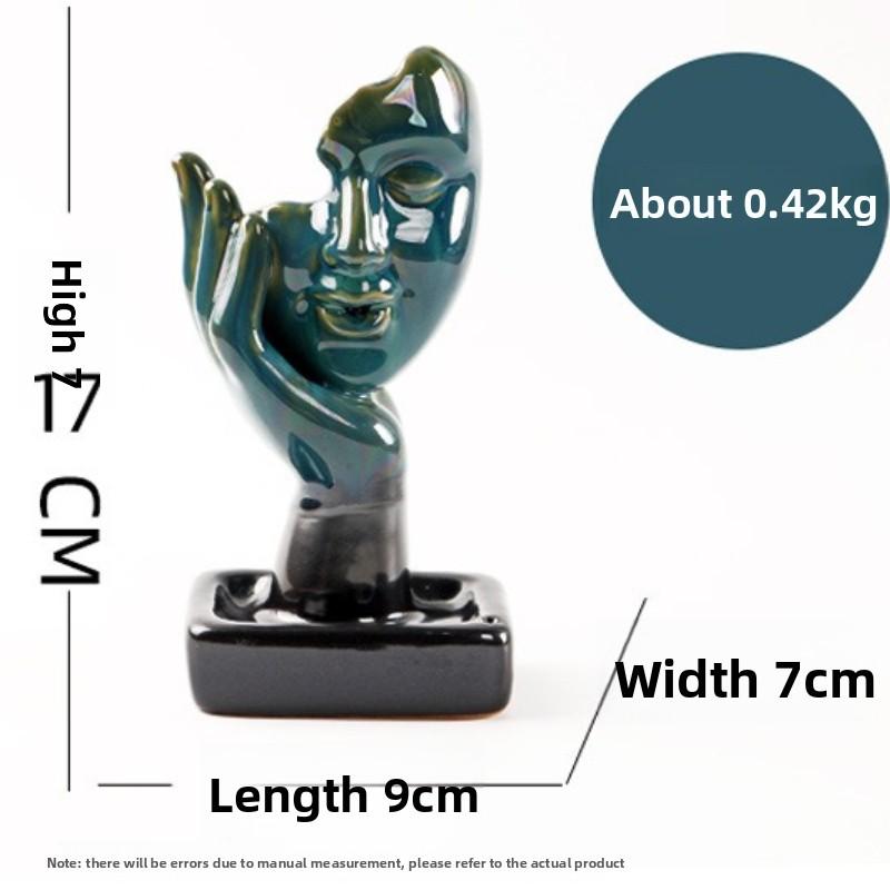 

Unique Backflow Incense Holder Waterfall Smoke Design for Meditation Focus Home Office Desk Decor Creative Gift Idea