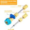 R134A Auto Air Conditioner Refrigerant-Free Valve Core Removal, Installer, Air Conditioner High and Low Pressure Spool Tool