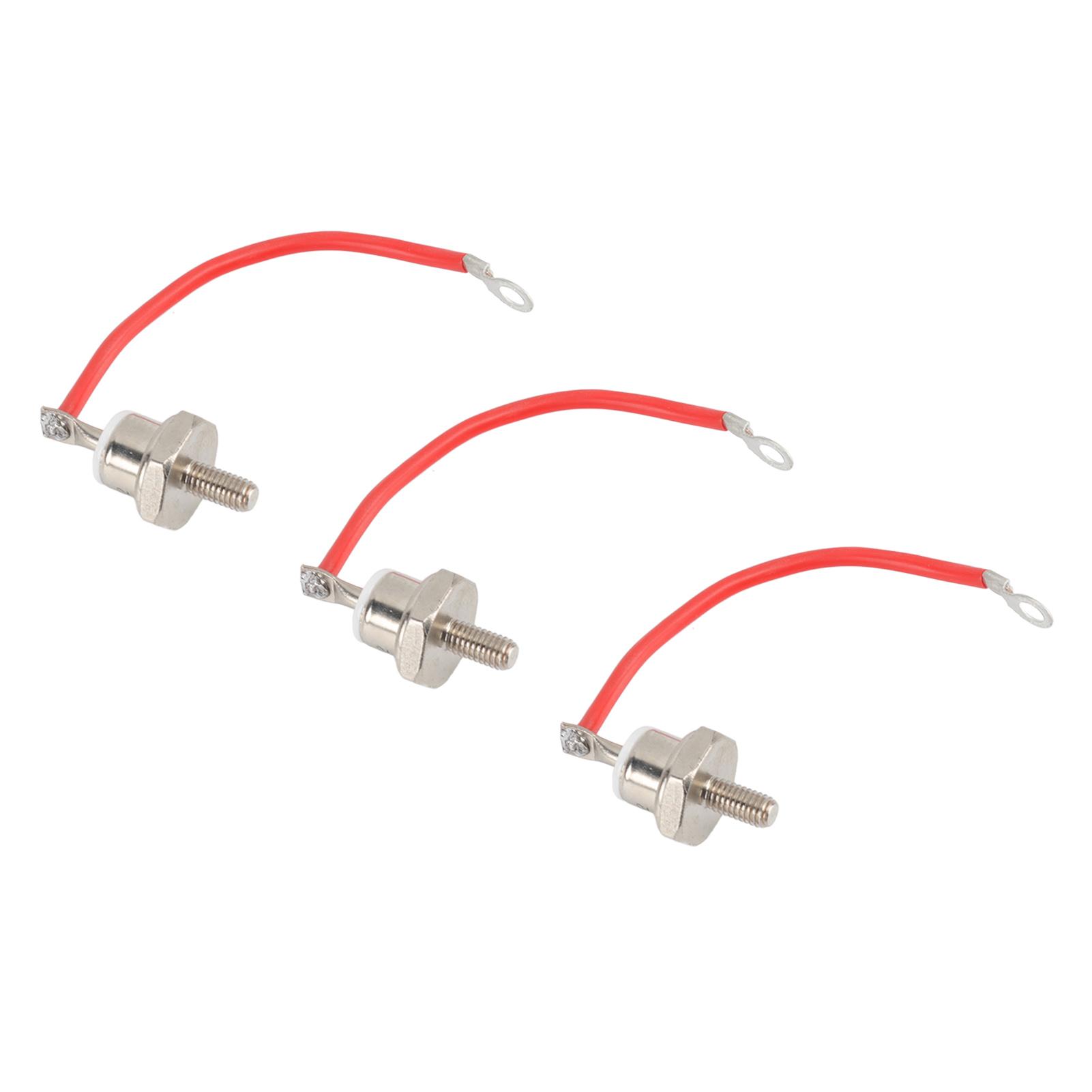 

3pcs ZX70 12 Diode Rust Prevention Stable Performance 70A Diode with Line for Motor Control