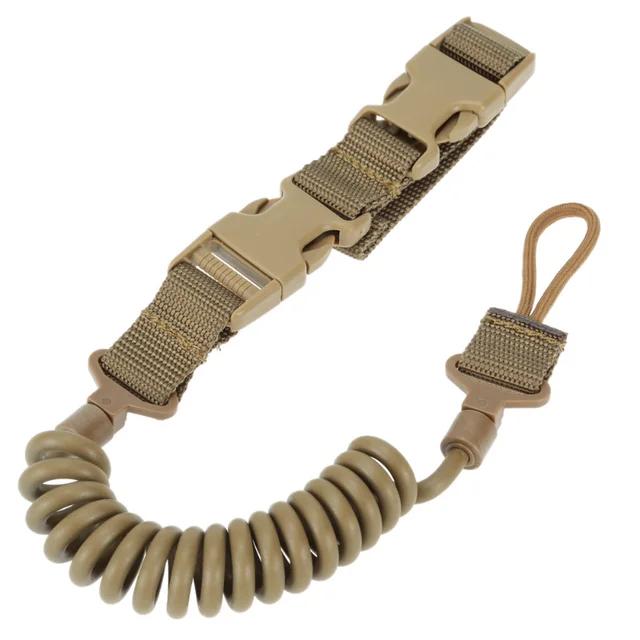 1PC Tactical Lanyard Multi-purpose Spring Lanyard Pistol Secure Lanyard Rifle Sling Strap Shooting Hunting Gun Accessories