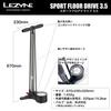 LEZYNE Fahrrad-Standpumpe/Luftpumpe Sport Floor Drive [SPORT FLOOR DRIVE MATTSCHWARZ] 3,5-Zoll Großes Manometer [Offizielles Japanisches Produkt]