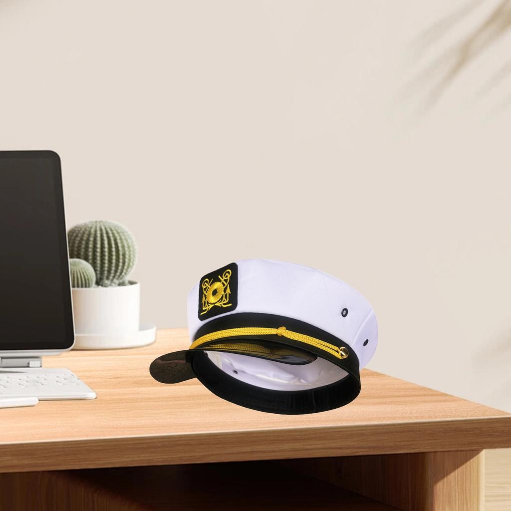 Yacht Hat,Sailor Hat,hat,Navy Marines Costume Accessory For Adult Men Women