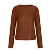 Women's High-Neck Sequin Long Sleeve Top - Spring/Autumn 2026, Stylish & Transparent Inner Layer