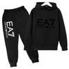 Kids Autumn Winter Hoodie Boy Girl 3-12Yrs Letter Print Clothing Casual Top+Trousers 2P Child Gift Brand Sports Coat Jogging Set