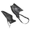 Archery Bow Carrier Black PU Leather Adjustable Arrow Quiver for Outdoor Sports Accessory
