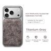 Crocodile Pattern Electroplated Phone Case for iPhone 15/14/13/12 Pro Max with Large Hole Design