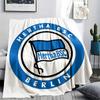 Hertha BSC Berlin Printed Flannel Blanket, Soft Throw for Bedroom Sofa, Washable,soccer Fan Merchandise, Great Gift.