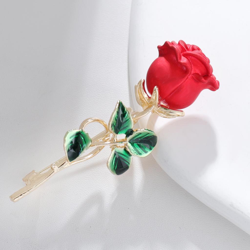 SKEDS Fashion Women Camellia Flower Crystal Enamel Brooches Pins Elegant Lady Plant Party Wedding Accessories Jewelry Corsage