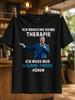 I Don't Need Therapy Gerunisex Slogan With Blue Suited Male Vocalist And Starry Accents Humorous Unisex All Tshirt