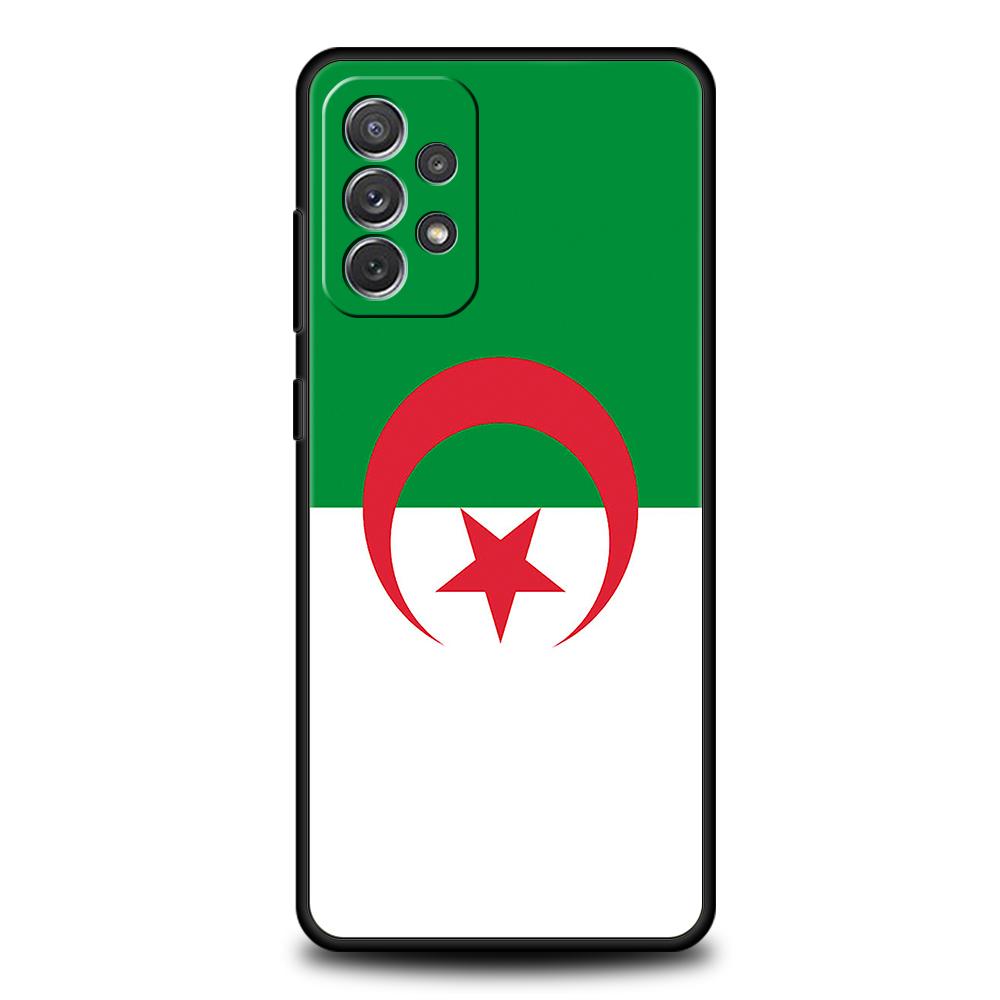 Algeria Flag Phone Case for Samsung Galaxy A15 A14 A25 A54 A34 A51 A71 A72 A73 A32 A52 A52S A11 A21S A31 A41 5G Soft Shell Capas