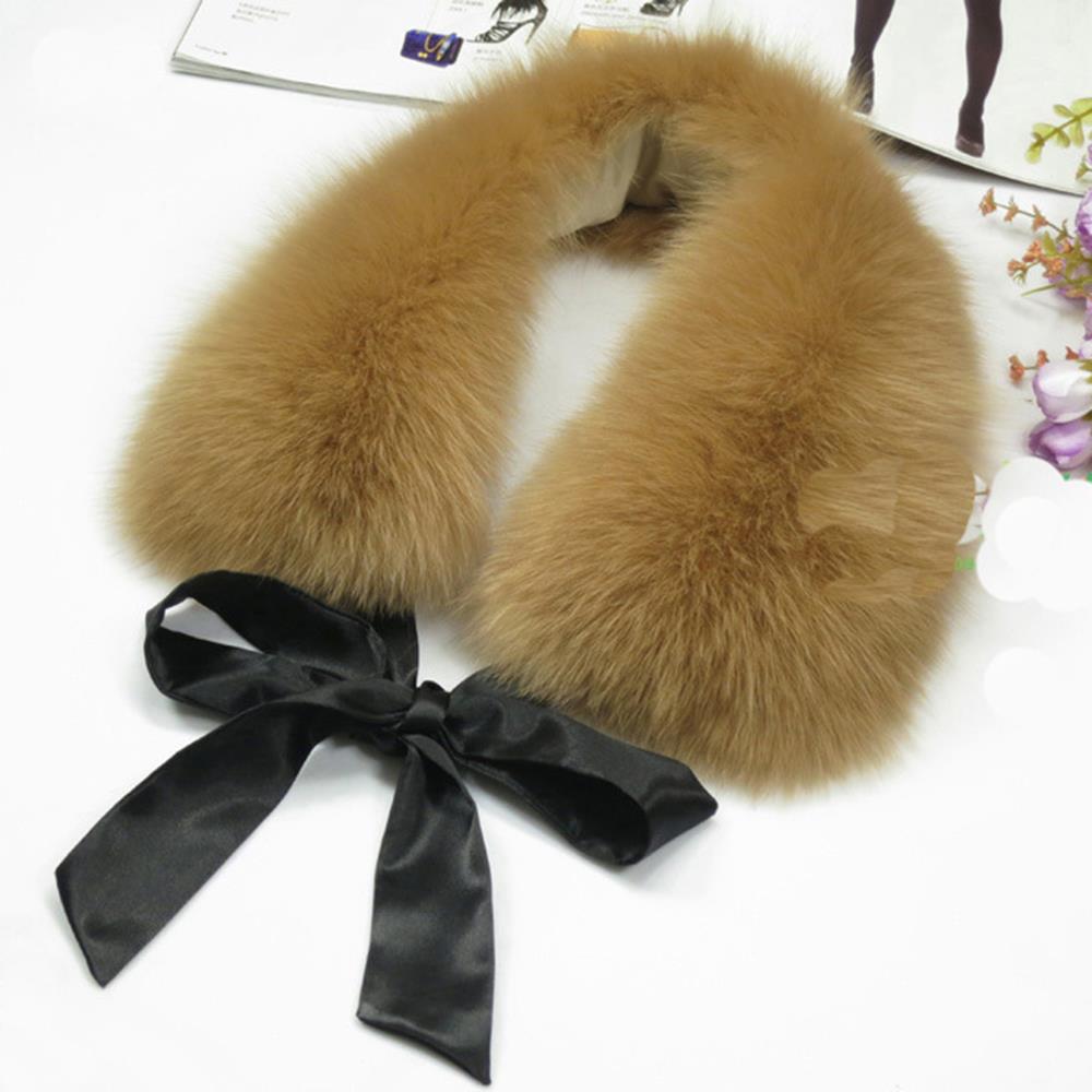 New Winter Neck Warmer Raccoon Fur Collar Fur Scarf Women's Luxury Fur Collar For Coat Fur Hood Decorate Luxury Fur Scarves