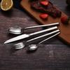 304 Stainless Steel Cutlery Set Quality Dinnerware Tableware Includes Knives Forks Perfect Western Food Dining Restaurant Use