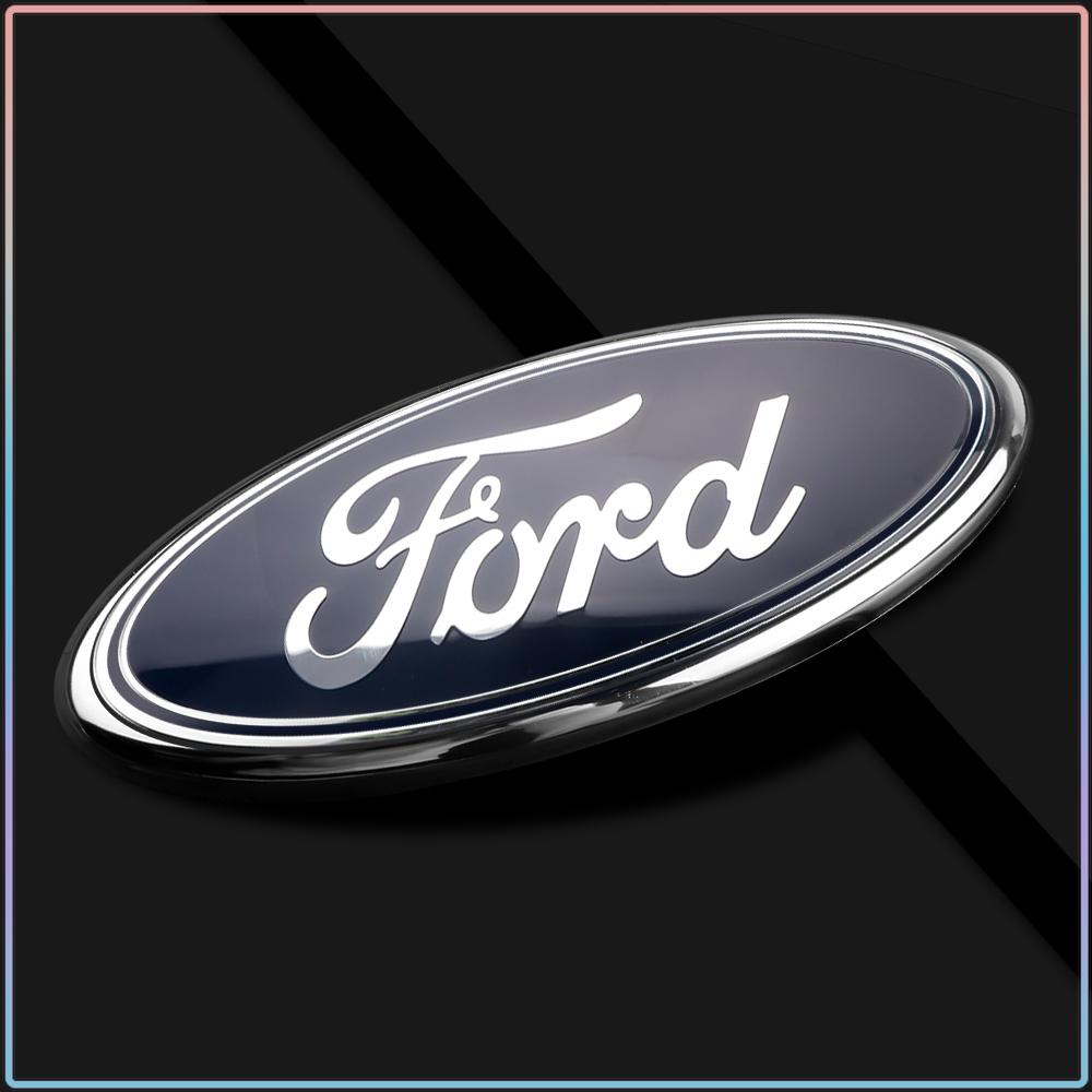 Auto Auto Heckklappe Emblem Aufkleber 11,5x4,5cm Passend für Ford Ranger Escape Mondeo Fusion Fiesta Kuga Edge Focus Mustang Emblem Logo Zubehör