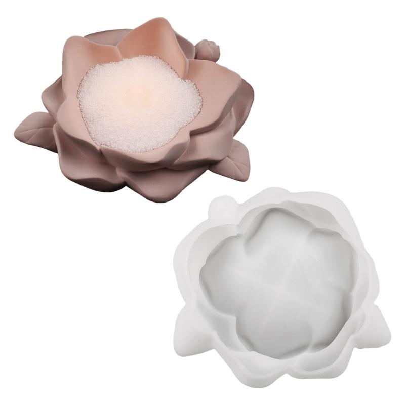 

Flower Resin Tray Mould Food Grade Silicone Floral Dish Silicone Molds For Candle Holder Soap Jewelry Storage Tray 1