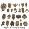 24 stuks Gemengde Modellen Uil Sieraden Accessoires Legering Vogel Bedels Dier Hangers Sieraden Maken