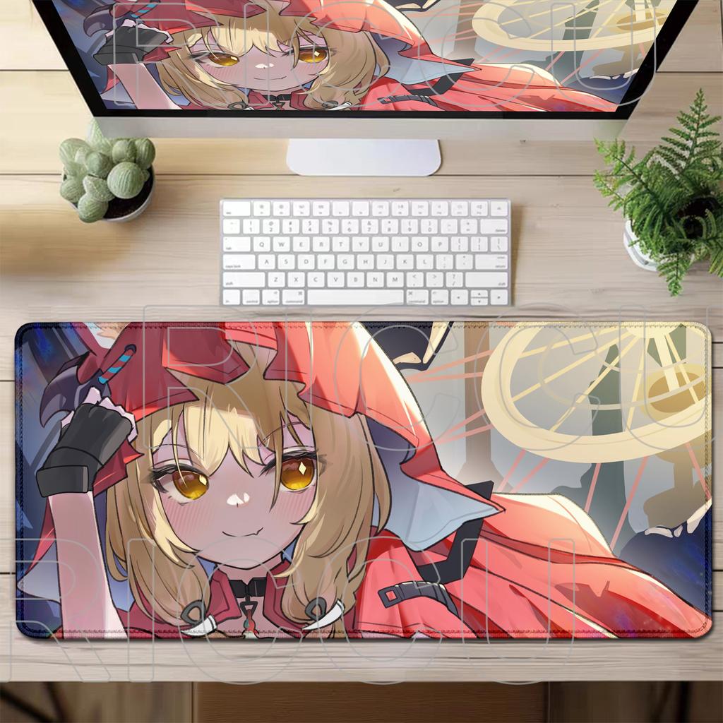 Stampa HD Arknights Endfield Rossi Tappetino per Mouse XXL Grande Carino Anime Tappetini per Tastiera Gamer Mausepad Tappeto per Scrivania Studente