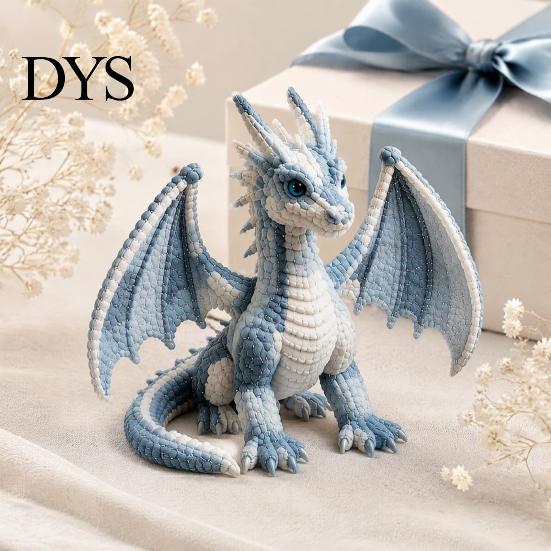 Handgemachte Tier-Nähsets Fliegender Drache Patchwork DIY-Set Sammlung, Set, Werkzeuge zur Entwicklung praktischer Fähigkeiten Kunst für Erwachsene Anfänger, Kreatives Geschenk