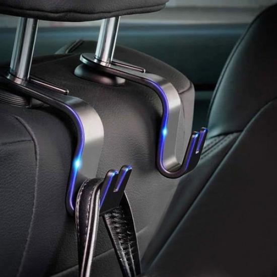 Car Interior Seat Back Hook Hanger Holder For Clothes Storage Bag Accessories