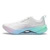 Li Ning Super Light 21 Cushioning Slip Resistant Abrasion Resistant Breathable Low Top Running Shoes Women's White Blue ARBU002-9