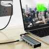 FX-2303 6-in-1 Type-C Hub M.2 SATA SSD Enclosure with 4K HD, 100W PD, 3x USB 3.0 Port