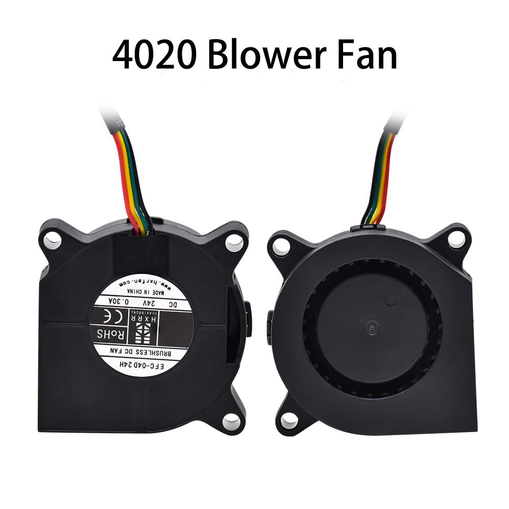 Creality K1/K1C/K1 Max Extruder Fan Kit 3010 Axial Fan and 4020 Blower Fan DC24V Cooling Hotend Fan High Airflow 3D Printer Part