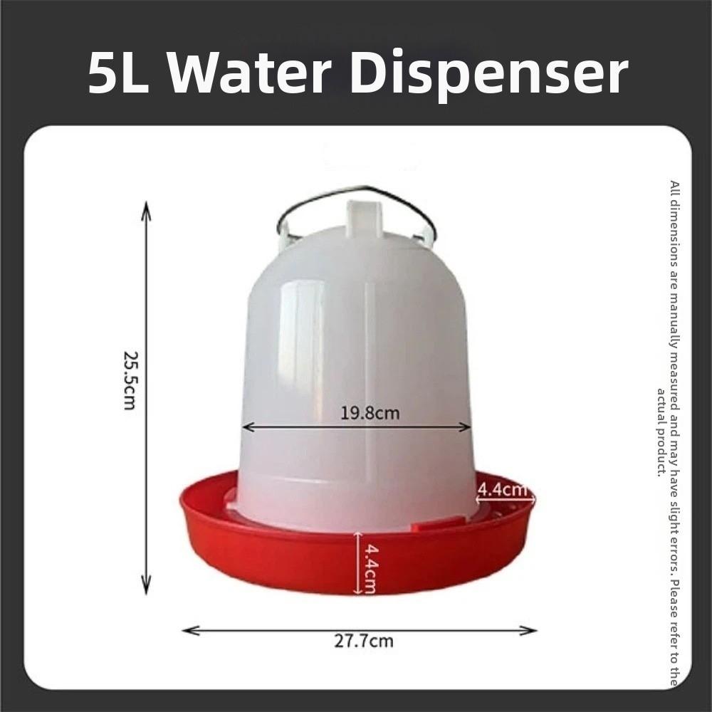 1.5L 8L 15L Poultry Drinker Feeder Plastic Water Container Durable Bird Chick Waterer Chicken Coop