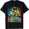 Autismus Bewusstsein Unterstützungsteam Puzzle Band Unisex T-Shirt