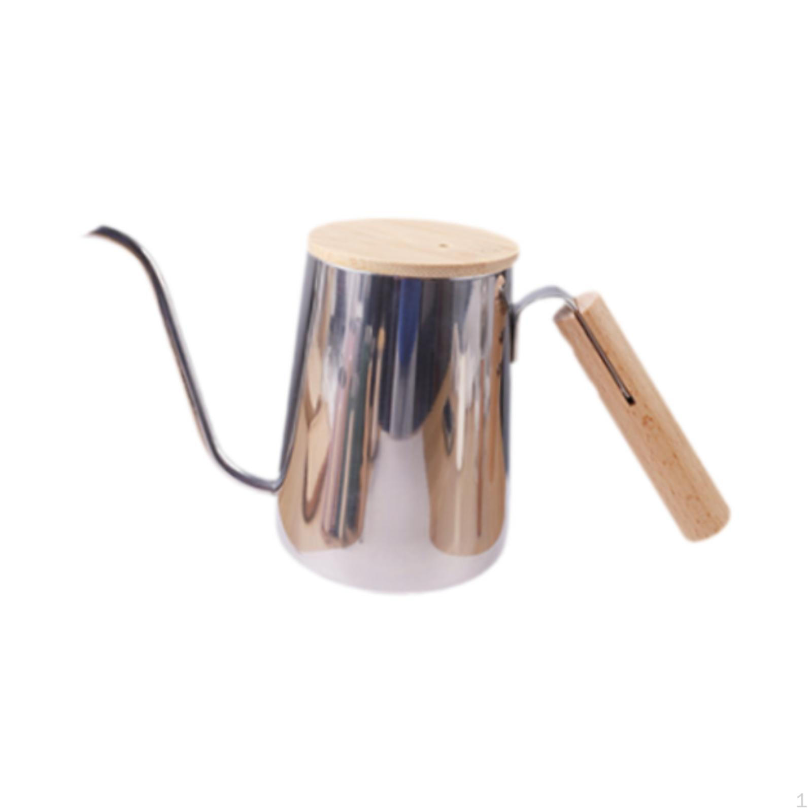 

Чайник из нержавеющей стали 304 с гусиным носом, портативный кофейник для капельного заваривания, чайник 350ml mirror argent