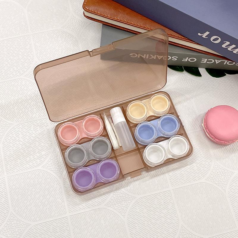 New Fresh Style Transparent Contact Lens Cases - Set of 6 Pairs