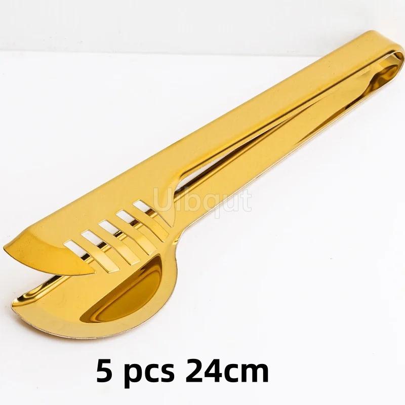 

gold Special clip frying steak in kitchen Bread cracker Barbecue clips Golden food Fruit food clip Stainless steel food clips