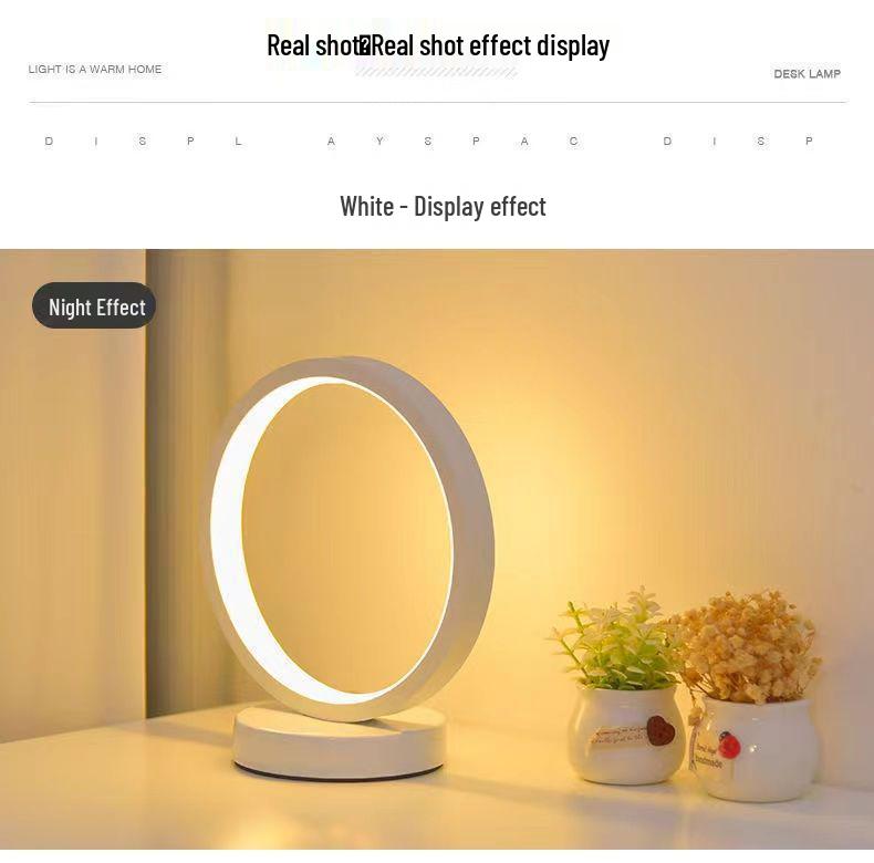 Modern Dimmable Table Lamp for Bedroom, Living Room, or Dorm