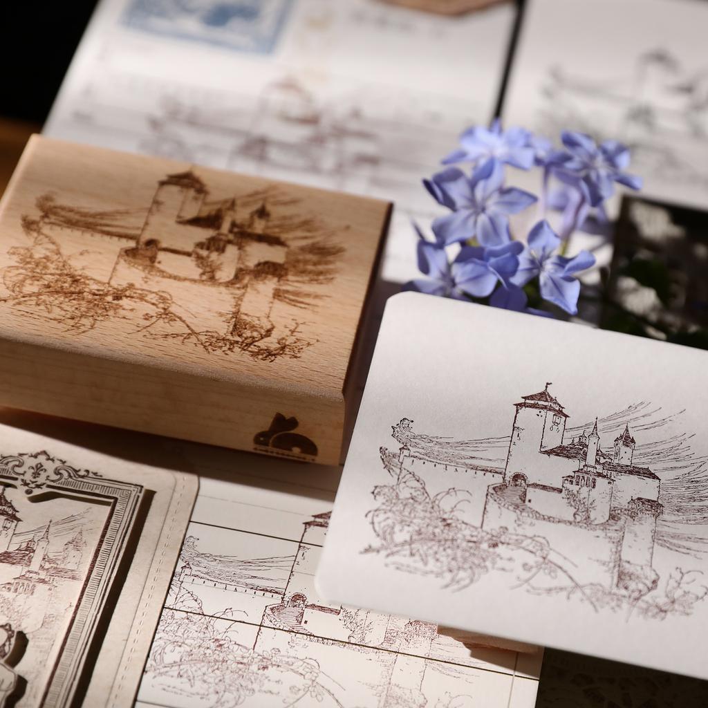 vintage Wood Stamp, WutheringHeights Series, Salt Style, Versatile DIY, Light Retro, European and American Style