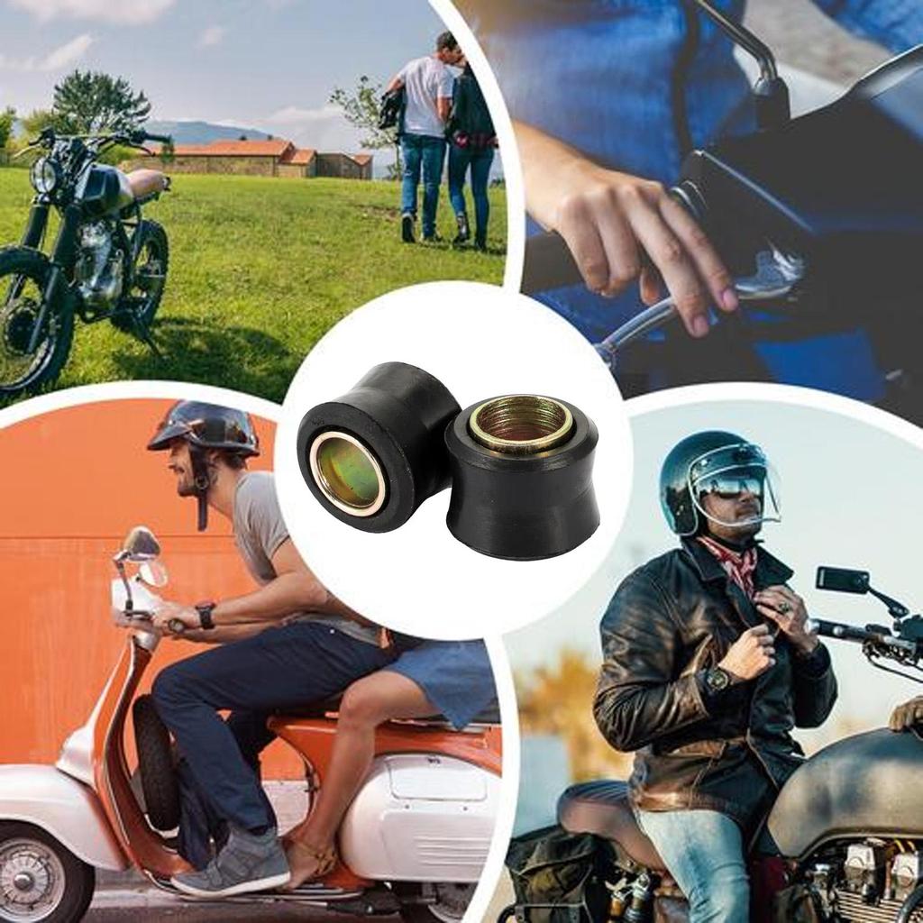 Rubber Shock Absorber Bushings Multipurpose Scooter Rear Shock Absorber Cushion 2x Scooter Accessories Wear-Resistant Shock
