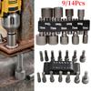 1/4'' Hex Shanks Socket Adapter Set Quick Change Socket Inner Hexagonal Handle Screwdriver Socket Bit Extension Rod Hand Tool