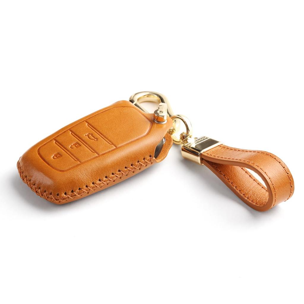 Toyota Key Case Key Holder Premium Cowhide Leather New Model Harrier 80 Series Noah 90 Series Voxy 90 Series Hilux GUN125 Land Cruiser 200 Series 300