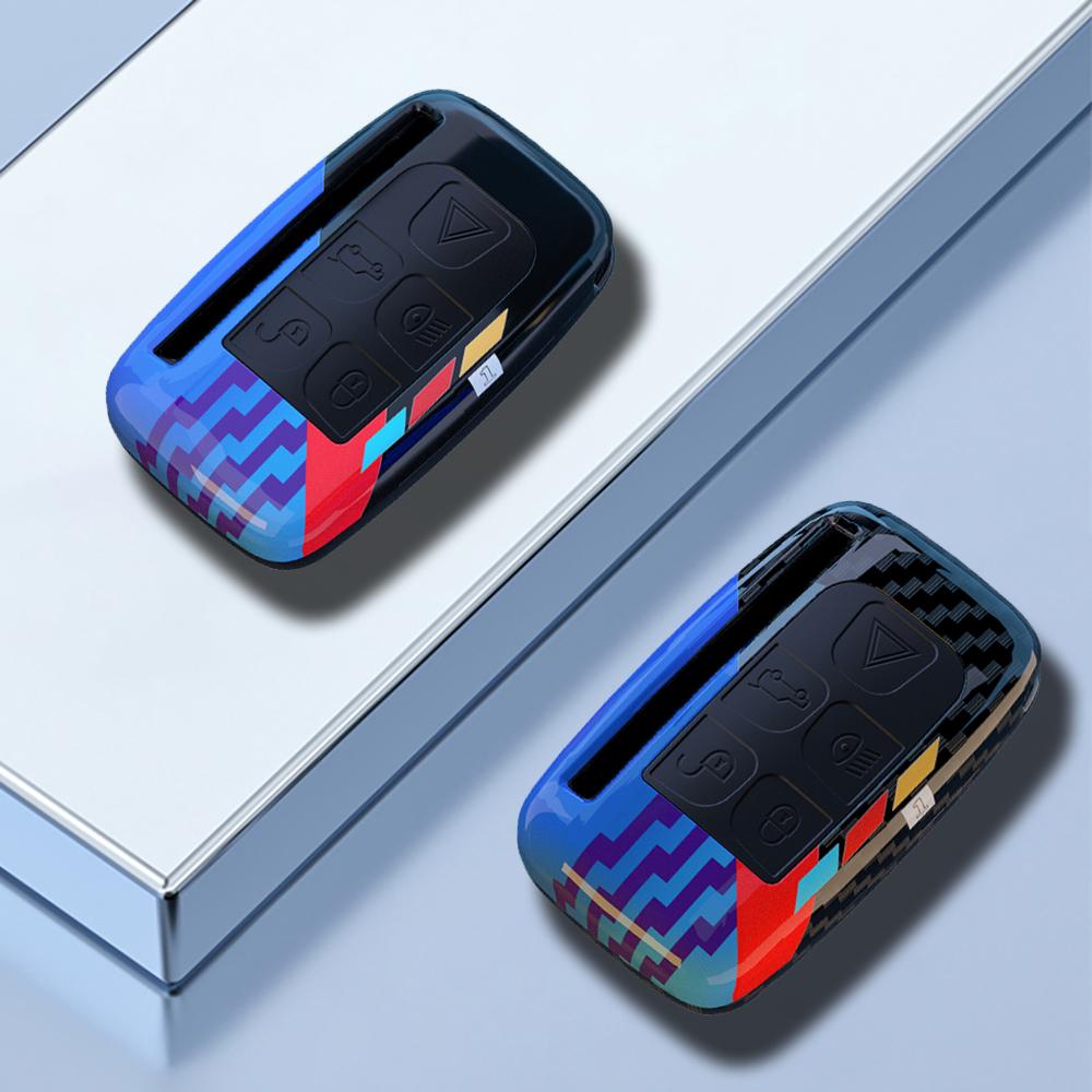 ABS Carbon Car Key Case Cover Shell for Land Rover A9 Range Rover Sport Evoque Freelander Discovery Protector Shell