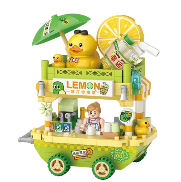 House Building Blocks Household Appliance Dessert Store Street View Snack Children's Toys Boys Girls Gifts Compatible With