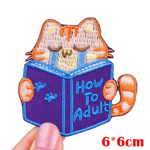 Cartoon /Animal Embroidery Patch On Clothes Cute Animals Iron On Patches For Clothing Cartoon Patch Embroidered Sew Stickers