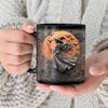 Handcrafted Witches Styles Ceramic Coffee Cup Halloween Kitchenwares With Bright 3D Detail 3D Witches Halloween Cup
