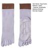 1 Pair Yoga Toe Socks with Non-slip Gripper Breathable Moisture-Wicking Ballet Dance Fitness Pilates Athletic Gym Sports Mid-calf Socks