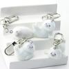 1Pcs Animal Plush Dolls Pendant Cute Flocking Resin Seal Love Keychain For Bag Mobile Phone Charms Home Decoration Crafts