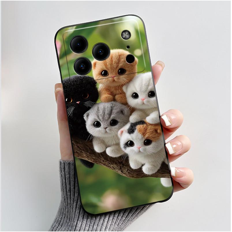 Para Carcasa Doogee Note56 Para Funda de Teléfono Doogee Note 56 Estética Lujo Lindo Genial Niño Niñas Negro Mate Silicona Suave Cubierta Trasera