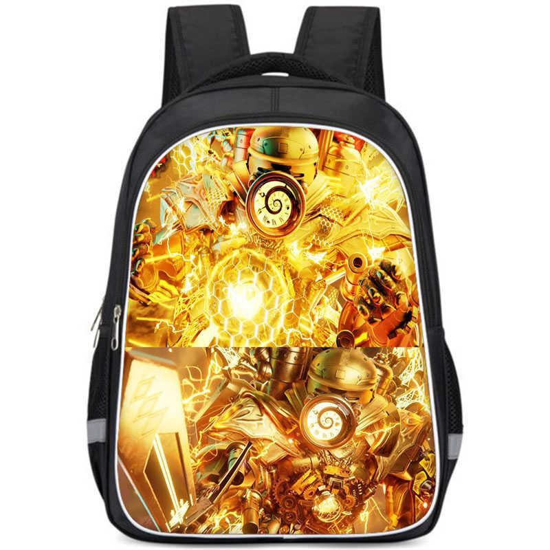 

Cartoon Anime Themed Large Capacity Double Layer Backpack For Boys In Oxford Fabric 22,Double Small
