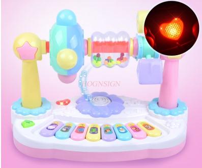 Kinder Mehrzweck Blume Drehend Tier Musik Klavier Kinder Paradies Spielzeug Klavier Musik Klavier Elektronisches Klavier