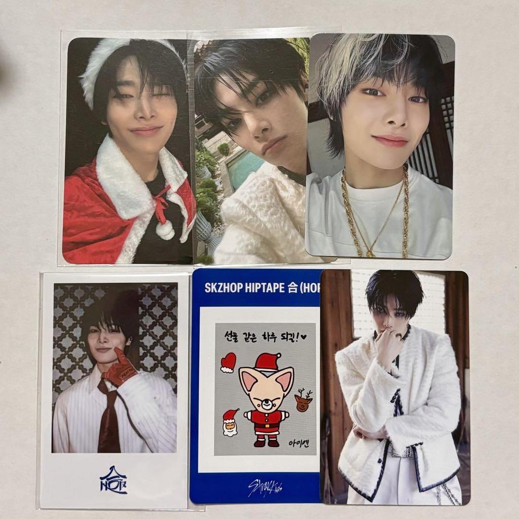 [USED] 100% hop SKZ Pop-up Pop-up Santa Bonus Trading Card with Double-Sided Sticker