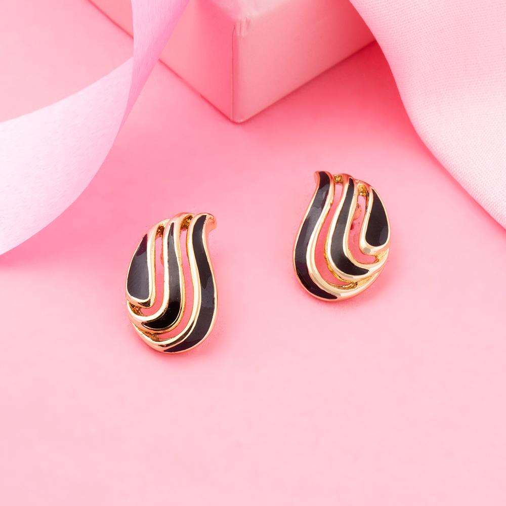 

Позолоченные серьги-гвоздики Estele в форме листьев для девочек и женщин