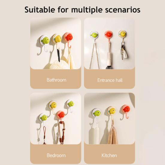 Tvirtas laikantis siurbtukas Sieninis kabliukas Sukamas Adsorbuojantis Montavimas be gręžimo Nežymintis Virtuvės laikymo kabliukas