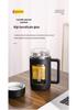 Qifan Double-Layer Insulated Glass Tea Cup with Handle - High Temperature Resistant and Anti-Fall for Office Use