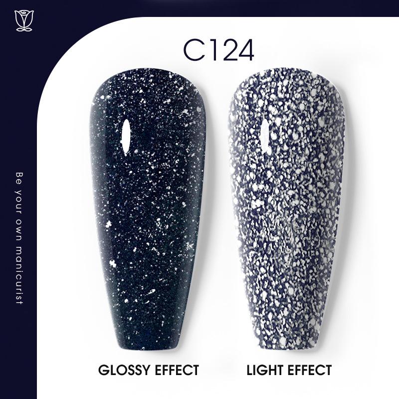 Flash Diamond Nail Polish Glue Nail Art Nail Art Glue Plastic Nail Polish Glue Popular Color Broken Diamond Leave-On