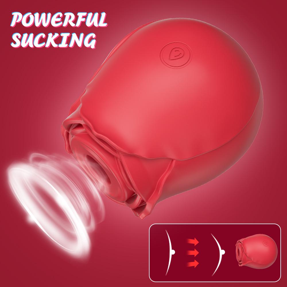 Rose Sex Toys For Woman,Rose Sucking Virbrator For Women,Clit Sucker Clitoral Stimulator For Women